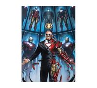 Displate Officiel Marvel Poster Métallique Fixation Magnétique Licence Officielle Image Affiche de Haute Qualité Iron Man By Adi Granov - Duty 32x45cm - Matt