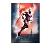 Displate Officiel Marvel Poster Métallique Fixation Magnétique Licence Officielle Image Affiche de Haute Qualité Marvel Main Characters - Iron Man quote 1 32x45cm - Matt