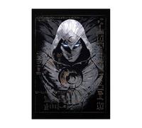 Displate Officiel Marvel Poster Métallique Fixation Magnétique Licence Officielle Image Affiche de Haute Qualité Moon Knight - Moon Knight eyes 32x45cm - Matt
