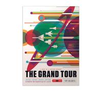 Displate Officiel NASA Métallique Fixation Magnétique Licence Officielle Image Affiche de Haute Qualité The Grand Tour hauteur 67,5 cm largeur 48 cm