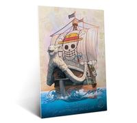 Displate Officiel One Piece Poster - Live Action Going Merry: Adventures on the Grand Line - Métallique Fixation Magnétique Licence Officielle Image Affiche de Haute Qualité 45 cm x 32 cm