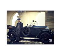 Displate Officiel Peaky Blinders Métallique Fixation Magnétique Licence Officielle Image Affiche de Haute Qualité Photos - Tommy Car - Größe M - hauteur 45 cm largeur 32 cm.