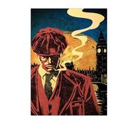 Displate Officiel Peaky Blinders Métallique Fixation Magnétique Licence Officielle Image Affiche de Haute Qualité Fanart - by Pete Carroll - Größe M - hauteur 45 cm largeur 32 cm.
