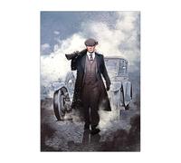 Displate Officiel Peaky Blinders Métallique Fixation Magnétique Licence Officielle Image Affiche de Haute Qualité Illustrations - Iconic Vehicle Thomas - Größe M - hauteur 45 cm largeur 32 cm.