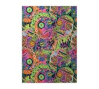Displate Officiel Rick and Morty Métallique Fixation Magnétique Licence Officielle Image Affiche de Haute Qualité Psychedelic Monsters - Psychedelic Pattern - Größe M - hauteur 45 cm largeur 32 cm.
