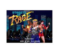 Displate Officiel SEGA Métallique Fixation Magnétique Licence Officielle Image Affiche de Haute Qualité Streets of Rage - Background Screen 1 hauteur 67,5 cm largeur 48 cm