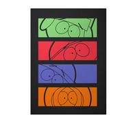 Displate Officiel South Park Métallique Fixation Magnétique Licence Officielle Image Affiche de Haute Qualité South Park Posters - South Park Strips - Größe M - hauteur 45 cm largeur 32 cm.