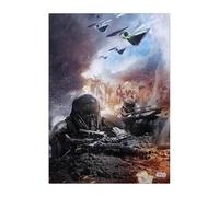 Displate Officiel Star Wars Poster Métallique Fixation Magnétique Licence Officielle Image Affiche de Haute Qualité Enforcers 32x45cm