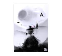 Displate Officiel Star Wars Poster Métallique Fixation Magnétique Licence Officielle Image Affiche de Haute Qualité Empire hauteur 67,5 cm largeur 48 cm