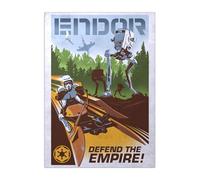 Displate Officiel Star Wars Poster Métallique Fixation Magnétique Licence Officielle Image Affiche de Haute Qualité Defend the Empire 32x45cm