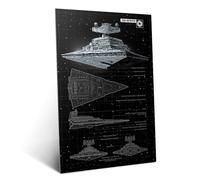 Displate Officiel Star Wars Poster Métallique Fixation Magnétique Licence Officielle Image Affiche de Haute Qualité Star Destroyer 32x45cm
