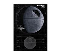 Displate Officiel Star Wars Poster Métallique Fixation Magnétique Licence Officielle Image Affiche de Haute Qualité Death Star hauteur 67,5 cm largeur 48 cm