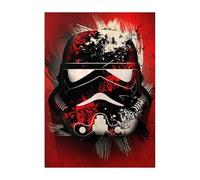 Displate Officiel Star Wars Poster Métallique Fixation Magnétique Licence Officielle Image Affiche de Haute Qualité Splatter 32x45cm
