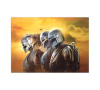 Displate Officiel Star Wars Poster Métallique Fixation Magnétique Licence Officielle Image Affiche de Haute Qualité Mandalorian Season 3 - From the profile hauteur 45 cm largeur 32 cm.