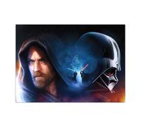 Displate Officiel Star Wars Poster Métallique Fixation Magnétique Licence Officielle Image Affiche de Haute Qualité Obi-Wan Kenobi no logo 32x45cm