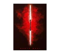 Displate Officiel Star Wars Poster Métallique Fixation Magnétique Licence Officielle Image Affiche de Haute Qualité Darth Maul 32x45cm