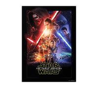 Displate Officiel Star Wars Poster Métallique Fixation Magnétique Licence Officielle Image Affiche de Haute Qualité Star Wars Episode VII: The Force Awakens 32x45cm