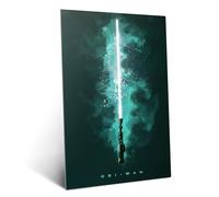 Displate Officiel Star Wars Poster Métallique Fixation Magnétique Licence Officielle Image Affiche de Haute Qualité Obi-Wan hauteur 67,5 cm largeur 48 cm
