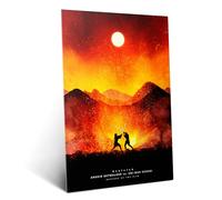 Displate Officiel Star Wars Poster Métallique Fixation Magnétique Licence Officielle Image Affiche de Haute Qualité Duels of Fate - Mustafar hauteur 45 cm largeur 32 cm.