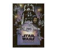 Displate Officiel Star Wars Poster Métallique Fixation Magnétique Licence Officielle Image Affiche de Haute Qualité Star Wars Episode V: The Empire Strikes Back 32x45cm