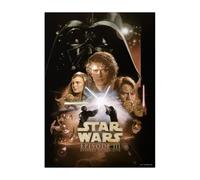 Displate Officiel Star Wars Poster Métallique Fixation Magnétique Licence Officielle Image Affiche de Haute Qualité Star Wars Episode III: Revenge of the Sith hauteur 67,5 cm largeur 48 cm