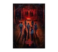 Displate Officiel Stranger Things Métallique Fixation Magnétique Licence Officielle Image Affiche de Haute Qualité Creel Logo hauteur 67,5 cm largeur 48 cm