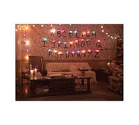 Displate Officiel Stranger Things Métallique Fixation Magnétique Licence Officielle Image Affiche de Haute Qualité Alphabet Wall Key Art 32x45cm