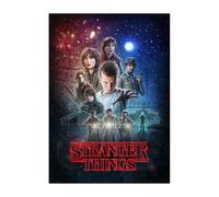 Displate Officiel Stranger Things Métallique Fixation Magnétique Licence Officielle Image Affiche de Haute Qualité Season 1 Characters Poster 32x45cm