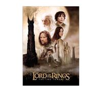 Displate Officiel The Lord of the Rings Métallique Fixation Magnétique Licence Officielle Image Affiche de Haute Qualité The Two Towers Barad-dûr - Größe M - hauteur 45 cm largeur 32 cm.