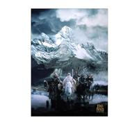 Displate Officiel The Lord of the Rings Métallique Fixation Magnétique Licence Officielle Image Affiche de Haute Qualité The way to Pelennor Fields - Größe M - hauteur 45 cm largeur 32 cm.