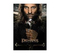 Displate Officiel The Lord of the Rings Métallique Fixation Magnétique Licence Officielle Image Affiche de Haute Qualité King Elessar Telcontar - Größe M - hauteur 45 cm largeur 32 cm.