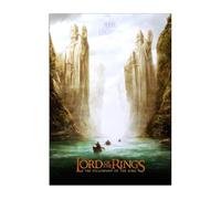 Displate Officiel The Lord of the Rings Métallique Fixation Magnétique Licence Officielle Image Affiche de Haute Qualité The Fellowship of the Ring hauteur 67,5 cm largeur 48 cm