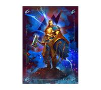 Displate Officiel Warhammer Métallique Fixation Magnétique Licence Officielle Image Affiche de Haute QualitéAge of Sigmar Stormcast Eternals Stormcast Liberator 2 hauteur 45 cm largeur 32 cm.