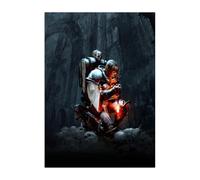 Displate Officiel Warhammer Métallique Fixation Magnétique Licence Officielle Image Affiche de Haute QualitéWarhammer 40,000 Art Sister of Battle hauteur 67,5 cm largeur 48 cm