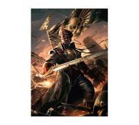 Displate Officiel Warhammer Métallique Fixation Magnétique Licence Officielle Image Affiche de Haute QualitéWarhammer 40,000 Art Astra Militarum hauteur 45 cm largeur 32 cm.