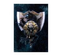 Displate Officiel Warhammer Métallique Fixation Magnétique Licence Officielle Image Affiche de Haute QualitéWarhammer 40,000 Emblems - Champions of Fenris - Größe M - hauteur 45 cm largeur 32 cm.