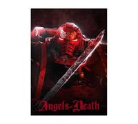 Displate Officiel Warhammer Métallique Fixation Magnétique Licence Officielle Image Affiche de Haute QualitéWarhammer Animation Angels of Death Ancaeus hauteur 45 cm largeur 32 cm.