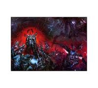 Displate Officiel Warhammer Métallique Fixation Magnétique Licence Officielle Image Affiche de Haute QualitéWarhammer 40,000 Art Chaos Space Marines hauteur 45 cm largeur 32 cm.