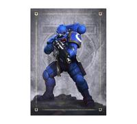 Displate Officiel Warhammer Métallique Fixation Magnétique Licence Officielle Image Affiche de Haute Qualité Ultramarines Infiltrator hauteur 67,5 cm largeur 48 cm