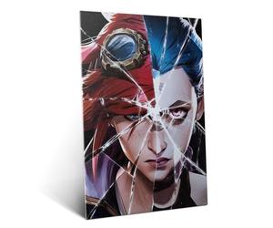 Displate Poster en Métal Arcane: Shattered Sisters Affiche Murale Décorative pour Chambre à Coucher Monture Magnétique 32 x 45 cm