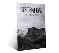 Displate Poster en Métal Resident Evil Resident Evil Requiem Affiche Murale Décorative pour Chambre à Coucher Monture Magnétique 32 x 45 cm