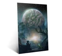 Displate Poster en Métal Star Wars Planets: Dagobah Affiche Murale Décorative pour Chambre à Coucher Monture Magnétique 32 x 45 cm
