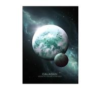 Displate - Poster en Métal - Wall Art - Dune - Planets Home of House Atreides hauteur 67,5 cm largeur 48 cm