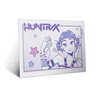 Displate Poster métallique Kpop Demon Hunters - Netflix - Icons of the Screen Huntrx Zoey - Idée cadeau K-pop - Décoration murale premium salon film - 32 x 45 cm