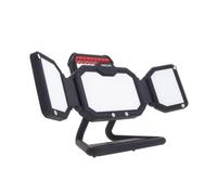Xanlite - Projecteur LED IP54, 3400 lumens, 3 têtes orientables, 3 Modes, 10h autonomie, Blanc Froid, Rechargeable USB-C.