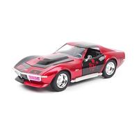 Display Cars 1:24 pour Corvette Stingray 1969 en alliage moulé sous pression Modèle miniature de véhicule décoratif Collection ou cadeau