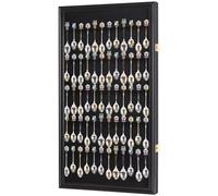 Display Gifts Inc. 60 Cuillère de vitrine Support Armoire Murale, Protection UV, verrouillable Finition (Noir)