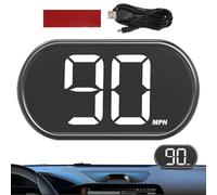 Display Heads Up Car - Compteur de vitesse Mini HUD ABS+PC de 3,2 pouces | Affichage intelligent pour véhicules, tachymètre portable pour voiture, SUV, camping-car, camion électronique, sécurité de