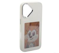 Display Phone Coque compatible avec Pro Max avec mise en miroir NFC et personnalisation d'image galerie (17 blanc)
