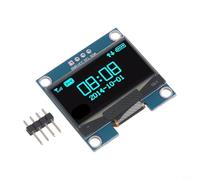 Display pour oled 1.3 Pouces I2C 3. pour 3v 5V Display pour oled(Blue) | Texte vif, résolution 128x64, interface I2C simple, pour idéal projets électroniques, lecture claire